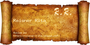 Reisner Rita névjegykártya